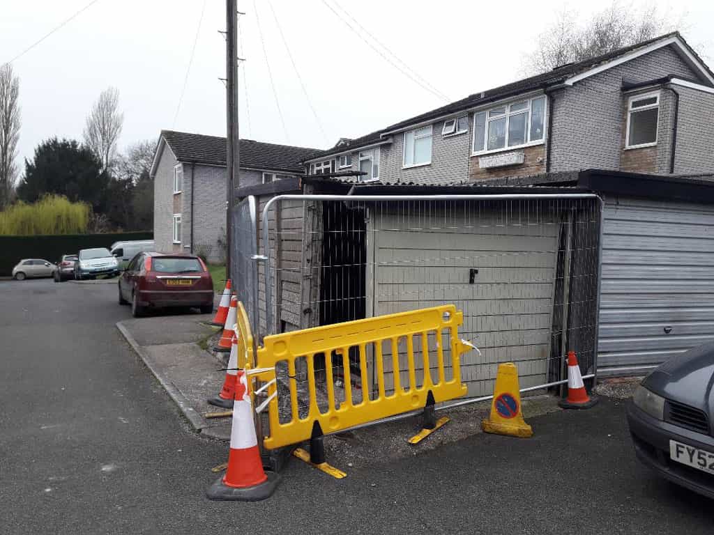 Godstone Battery Garages before refurbishment